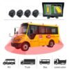 360 surround view camera system for commercial vehicle panoramic monitoring