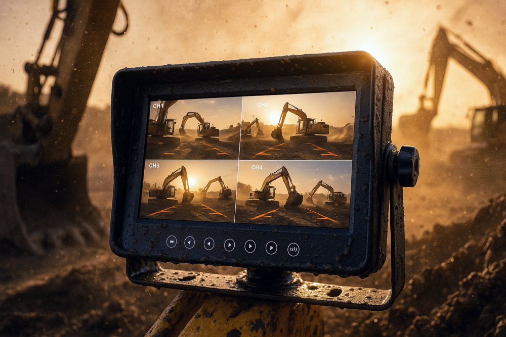 IP69K Waterproof Heavy-Duty 4-Channel Monitor | 7″ & 10.1″
