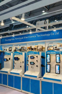Xinvisual Electronics exhibition booth for vehicle cameras and monitors