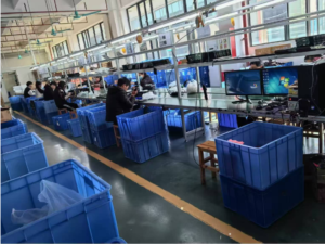 Xinvisual Electronics production workshop for vehicle cameras and monitors