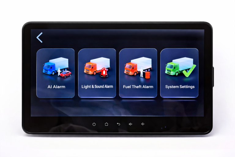 10.1 inch 4G AI monitor DVR for commercial vehicles with AI alarm interface