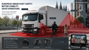 Commercial vehicle safety regulations driving camera systems for trucks in Europ
