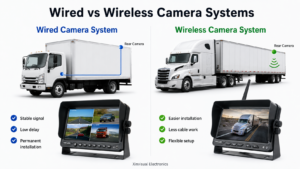 Wired vs wireless vehicle camera system comparison for trucks and trailers