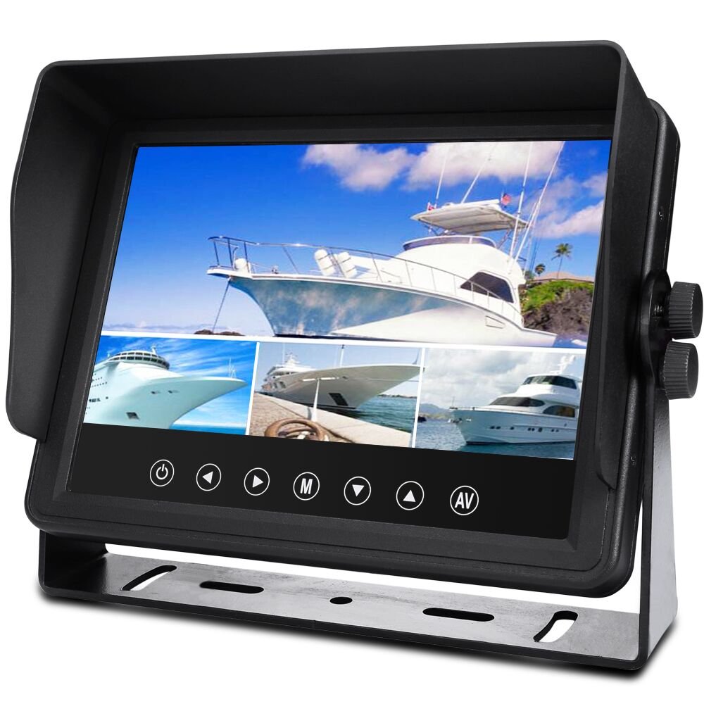SF-7017SF waterproof multi-camera vehicle monitor for commercial vehicle installations
