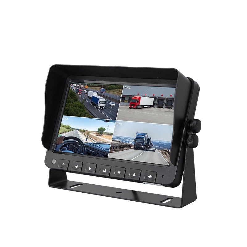 SF-7100AHDSF active-safety vehicle monitor with reverse connection shutdown protection